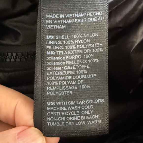 Chico's Zenergy Lightweight Quilted Puffy Vest Size 2 12 14 Large Black - Picture 8 of 9